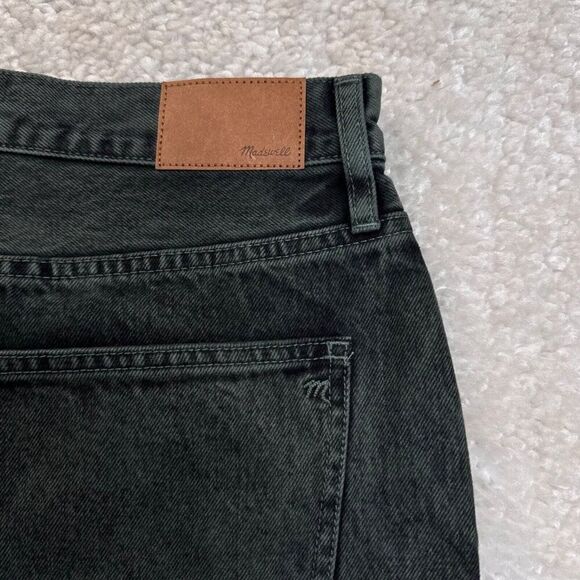 Madewell The Perfect Vintage Straight Jean Acid Wash Steel Green 32 NEW - Picture 10 of 13